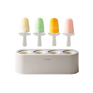 Popsicle And Ice Cream Molds With 4 Pops For DIY Homemade Ice Pops