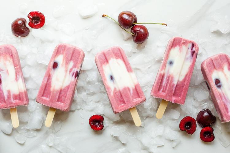 Cherry Creamsicles - Popsicle Recipe