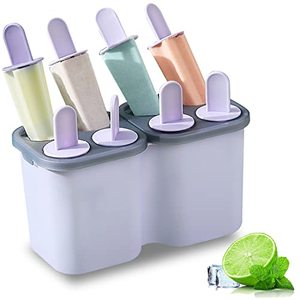 Ideal for Kids, Eight Different Popsicle Molds to Make a Variety of Fun Shapes and Flavors